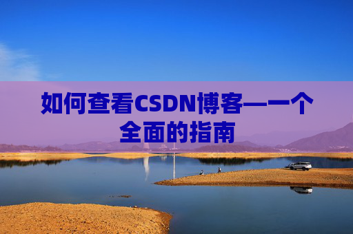 如何查看CSDN博客—一个全面的指南